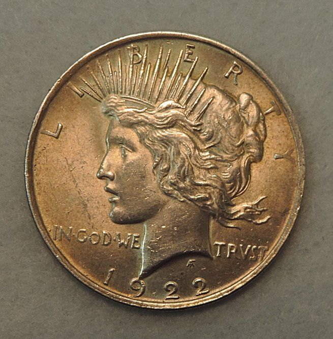 Tutti le monete: USA Peace Dollar 1922, 0900 Silber – Nuovo e nell'imballaggio originale da Duggingen venduto da doogbua