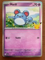 Pokemon Marill Holo 30 Jahre (Versand gratis)