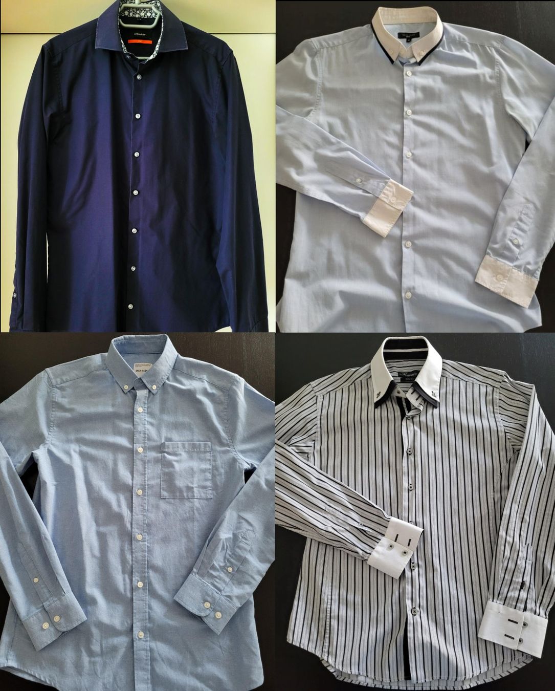 New Look Camicie: 4x Herren Hemd Langarmhemd Gr. M – Usato da Neuenegg venduto da transformer02