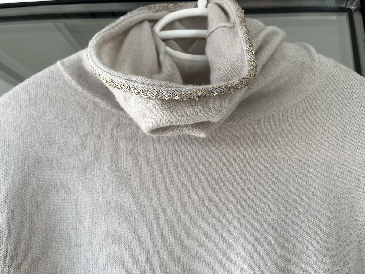 Pullover & Sweatshirts: Amina Rubinacci Leinen Seide Kaschmir Pullover m. Pailletten – Gebraucht aus Kerns von osco01 1