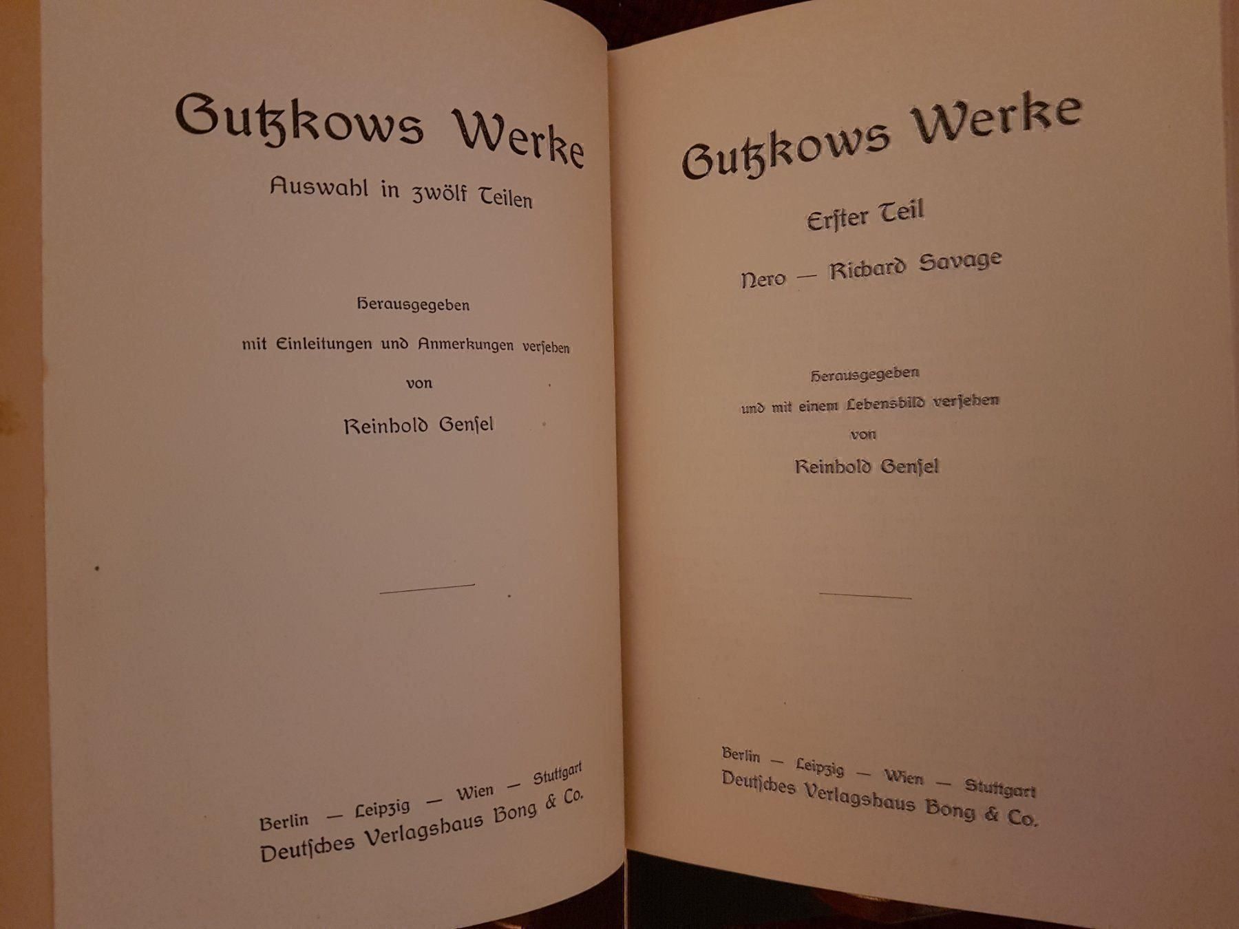 Libri: GUTZKOWS WERKE IN 4 BÄNDEN – Usato da zürich venduto da gabab 3
