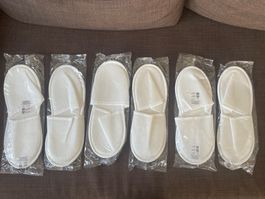 6 Gästepantoffeln / Pantoffeln NEU