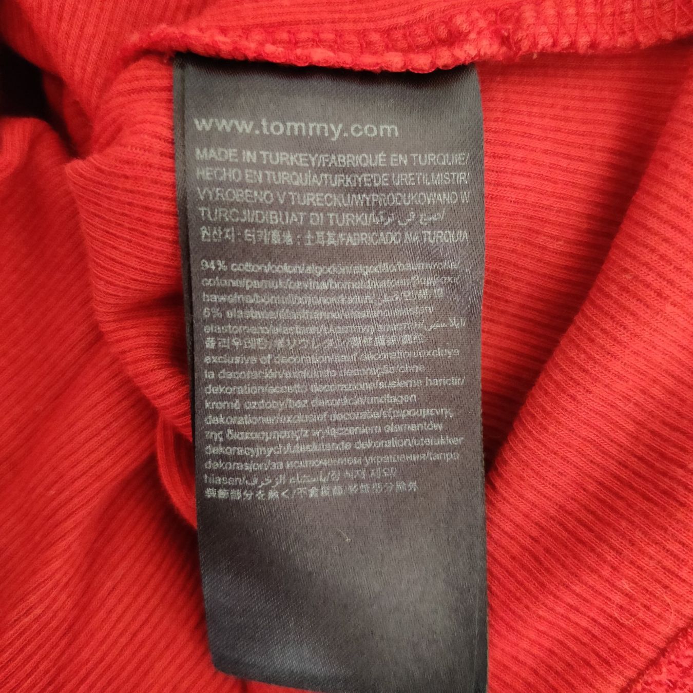 T-shirt: THOMMY HILFIGER Basic Shirt Pulli Longsleeve Baumwolle Gr.S – Usato da Winterthur venduto da Lotusherz 3
