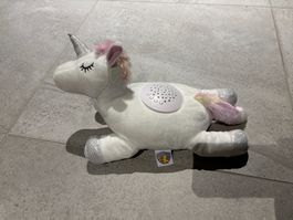 Peluche doudou licorne avec veilleuse son et lumière