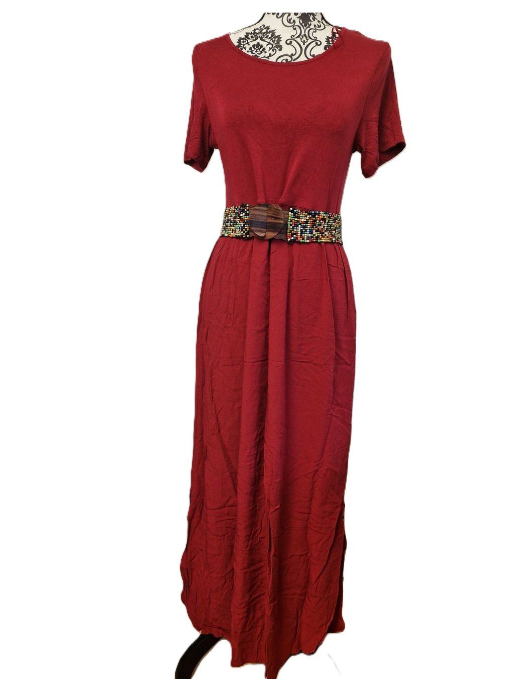 Kleider: Zwei Elegante Maxikleid  khaki/rot, Gr. M – Neu und originalverpackt aus Glattbrugg von mas_75t2 2