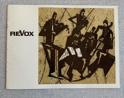 ORIGINAL VINTAGE REVOX KATALOG A SERIE & LAUTSPRECHER