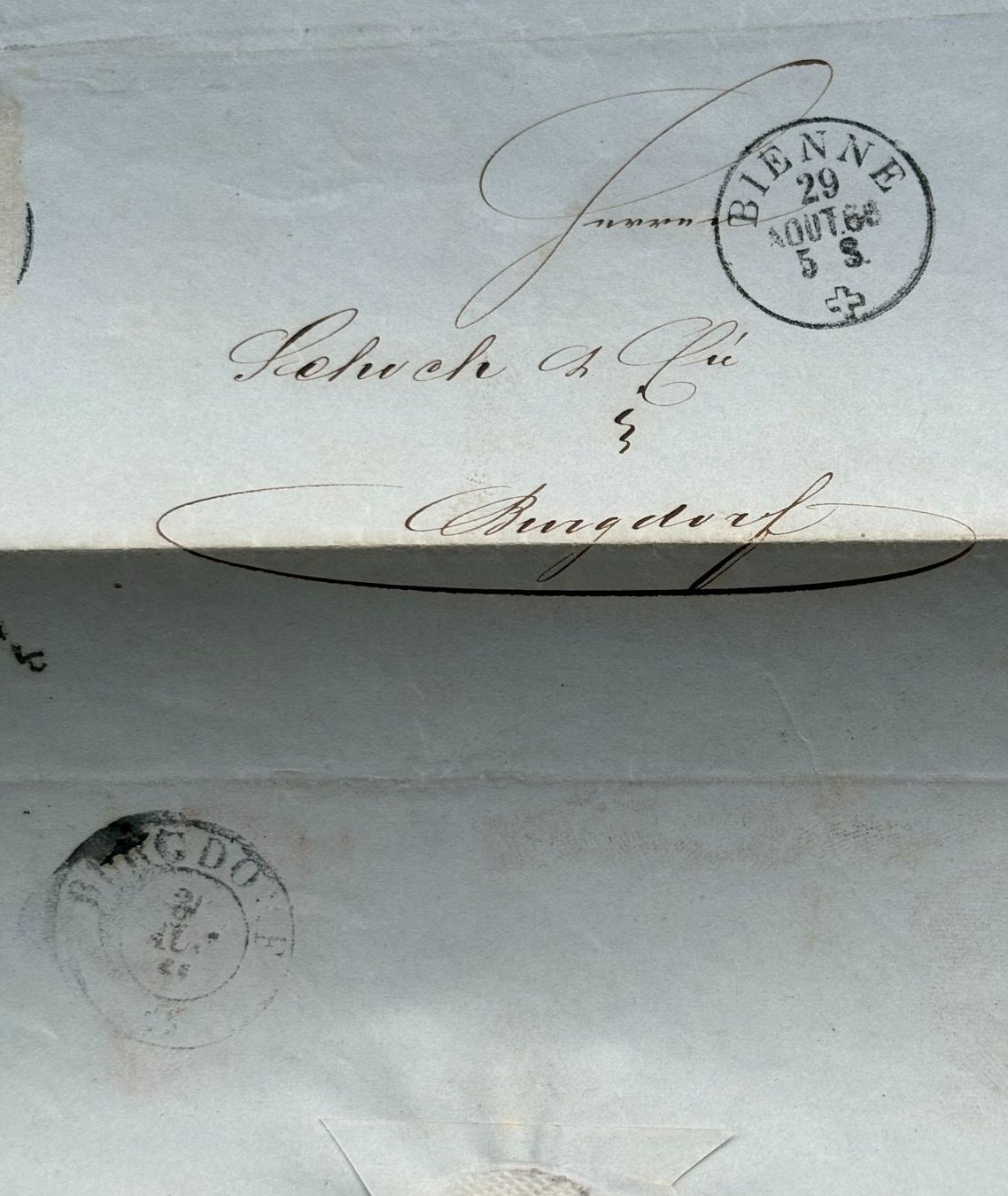 Documenti: ANTIKES DOKUMENT 1866 KUHN BIENNE – Usato da Ostermundigen venduto da crazy-horse-1840 5