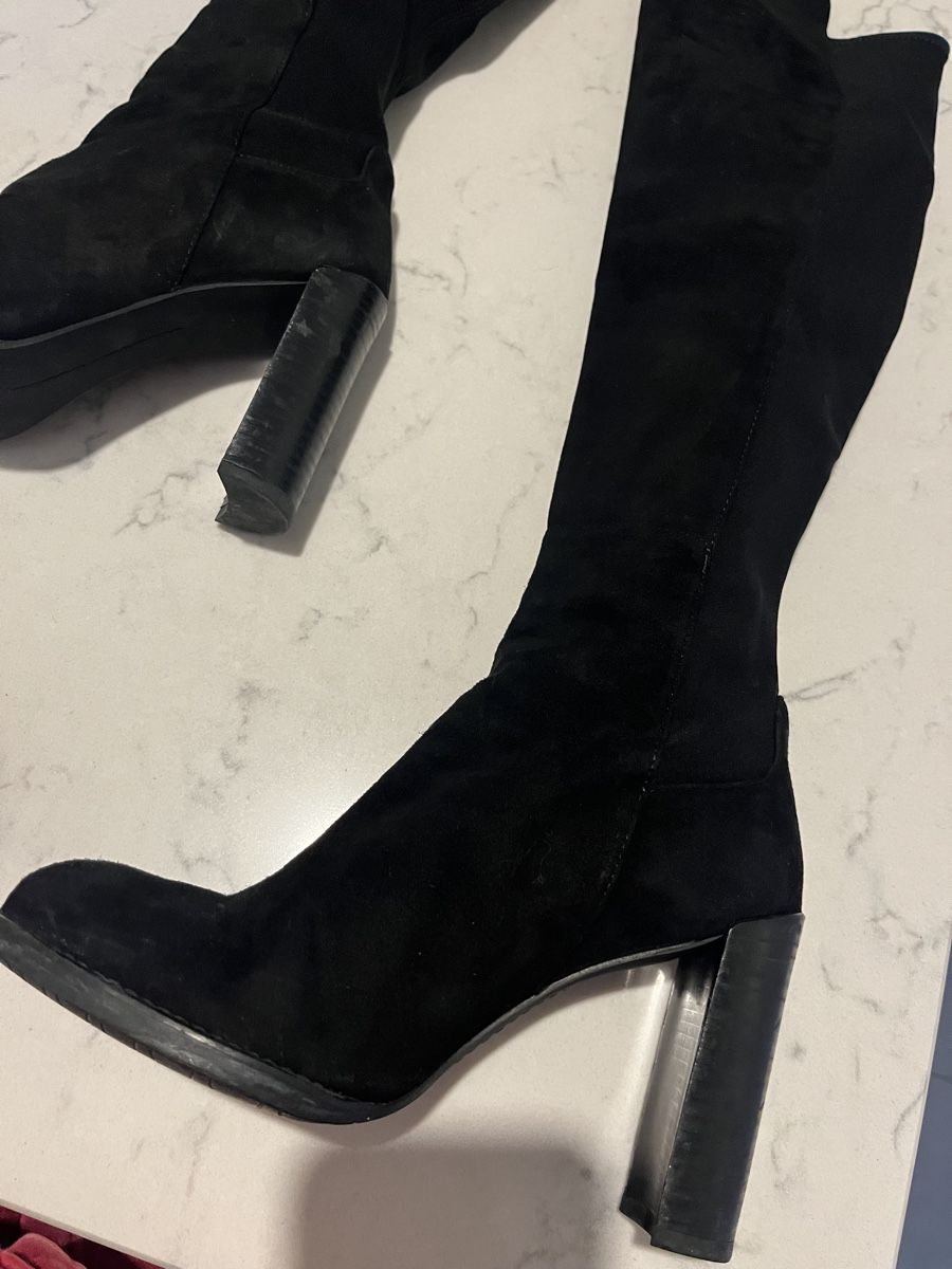 Stuart Weitzman Scarpe da donna: Stuart Weitzman Over-the-Knee Boots, Size 8.5 US, Black – Usato da Mies venduto da nic_yk5d 5