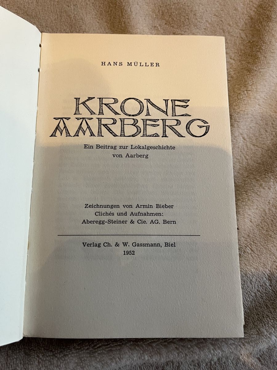 Libri: Buch Krone Aarberg – Usato da Aarberg venduto da Jakaro 3