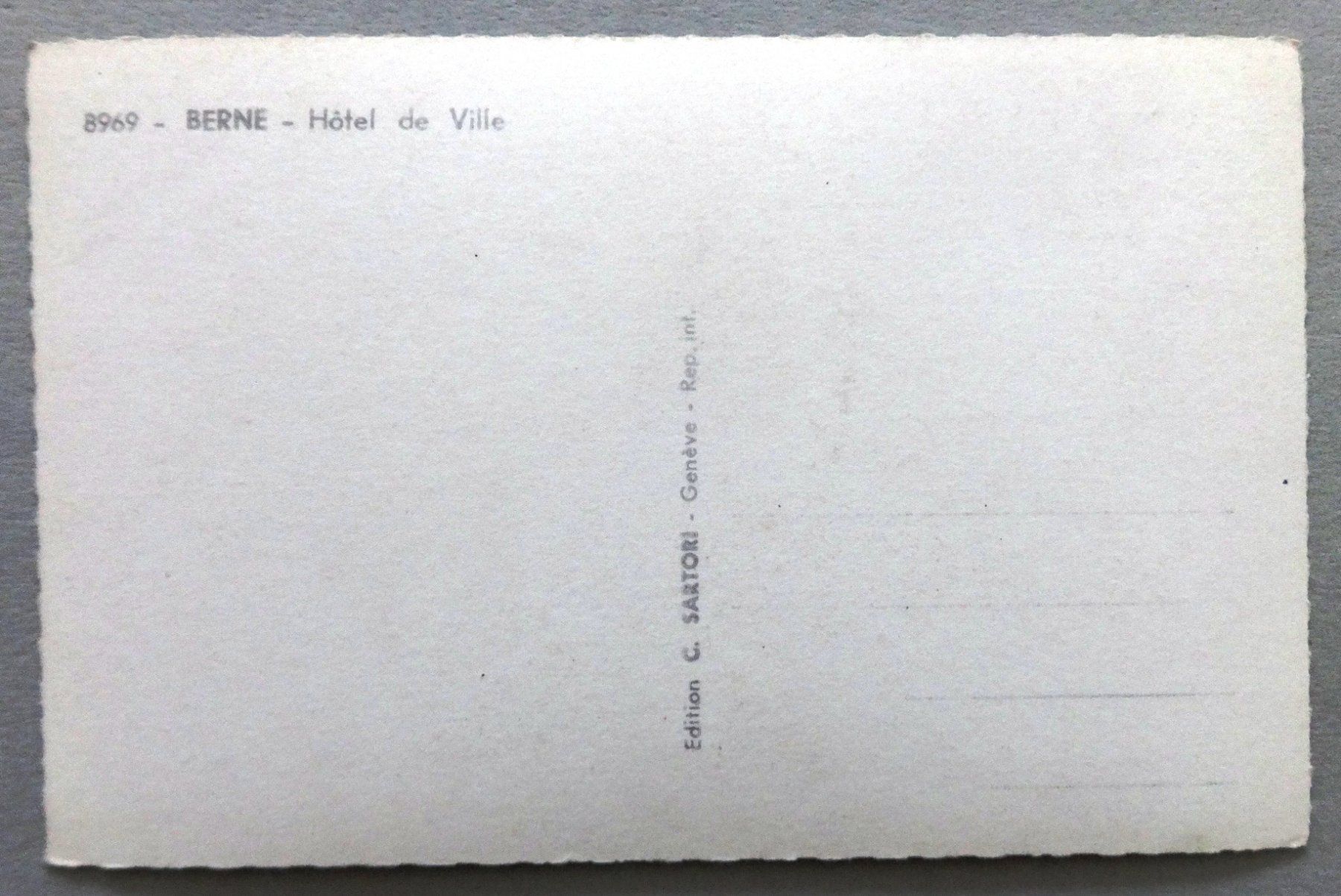 Cartes postales: Berne - Hôtel de Ville – D'occasion à Fétigny par Billy2miny 1
