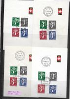 4 PTT Bögli Landi 1939 d/f/i  Kat: CHF 163.-