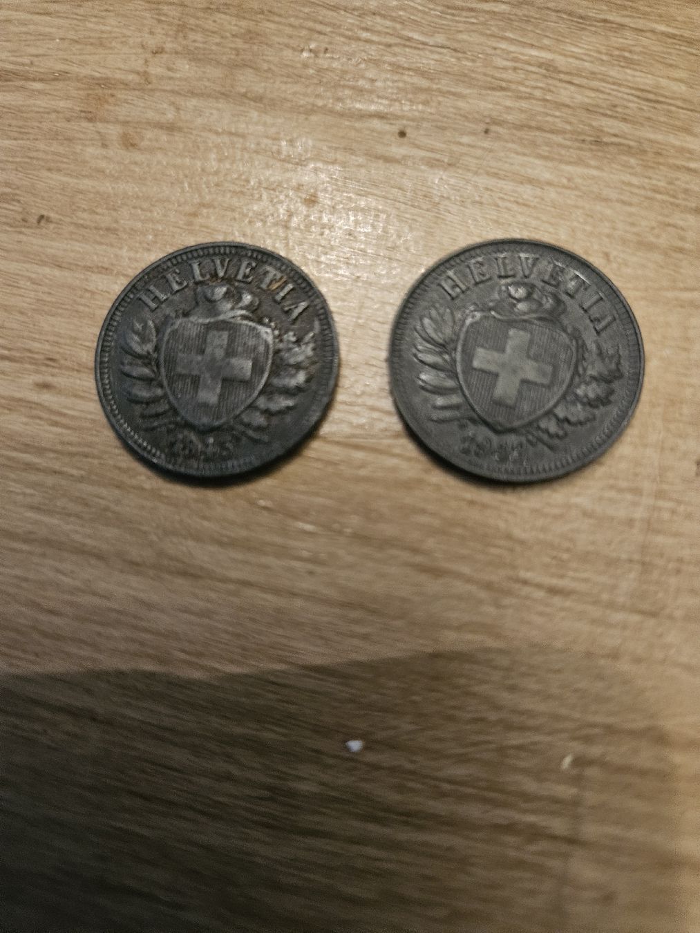 Tutti le monete: pieces 2 cent 1942 et 1943 – Usato da Ste-Croix venduto da elisardo08