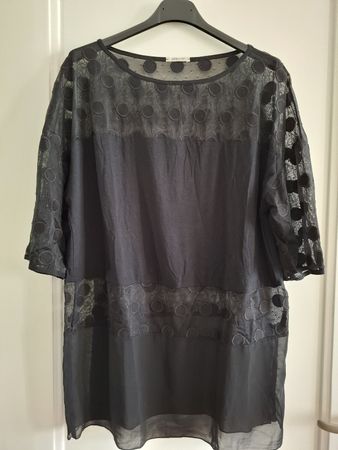 Camicia Intimissimi nera con pois, come nuova! Taglia L