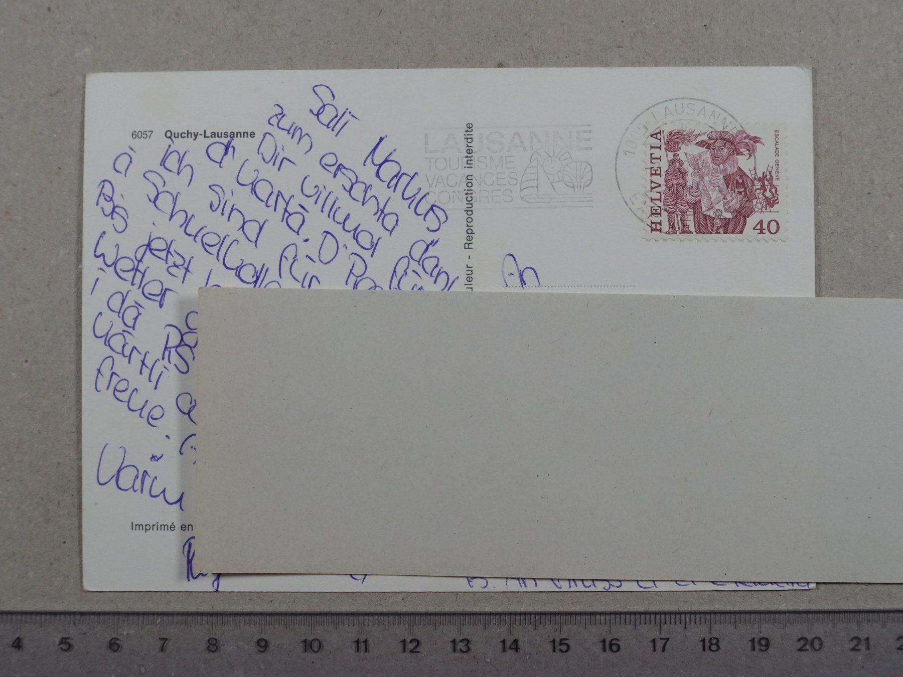 Ansichtskarten: Ouchy - Lausanne, 1981 – Gebraucht aus Lenzburg von fh1 1