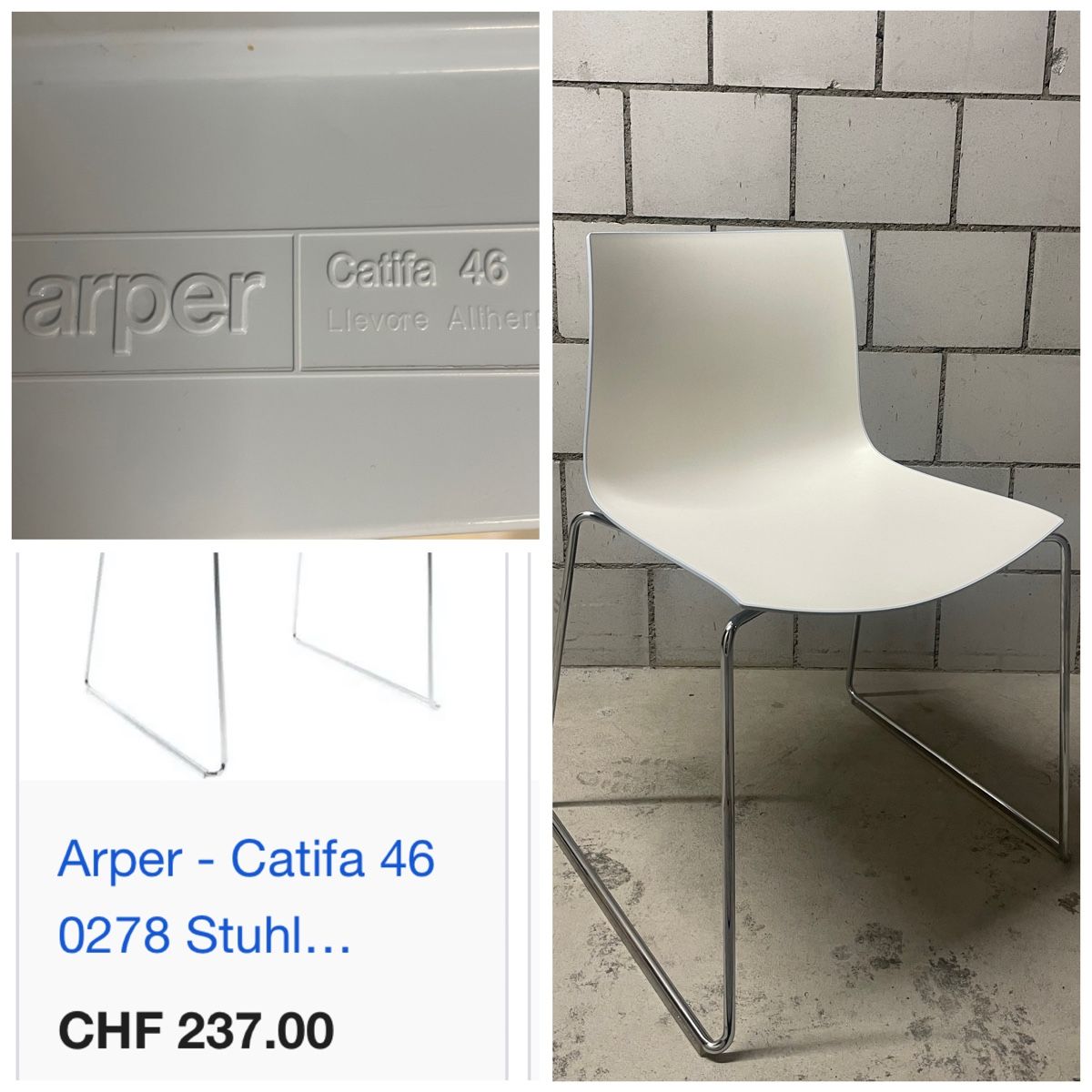 Arper Stühle: Arper Catifa 46 (4 Stk) – Neu (gemäss Beschreibung) aus Thun von Pamel_3600 3
