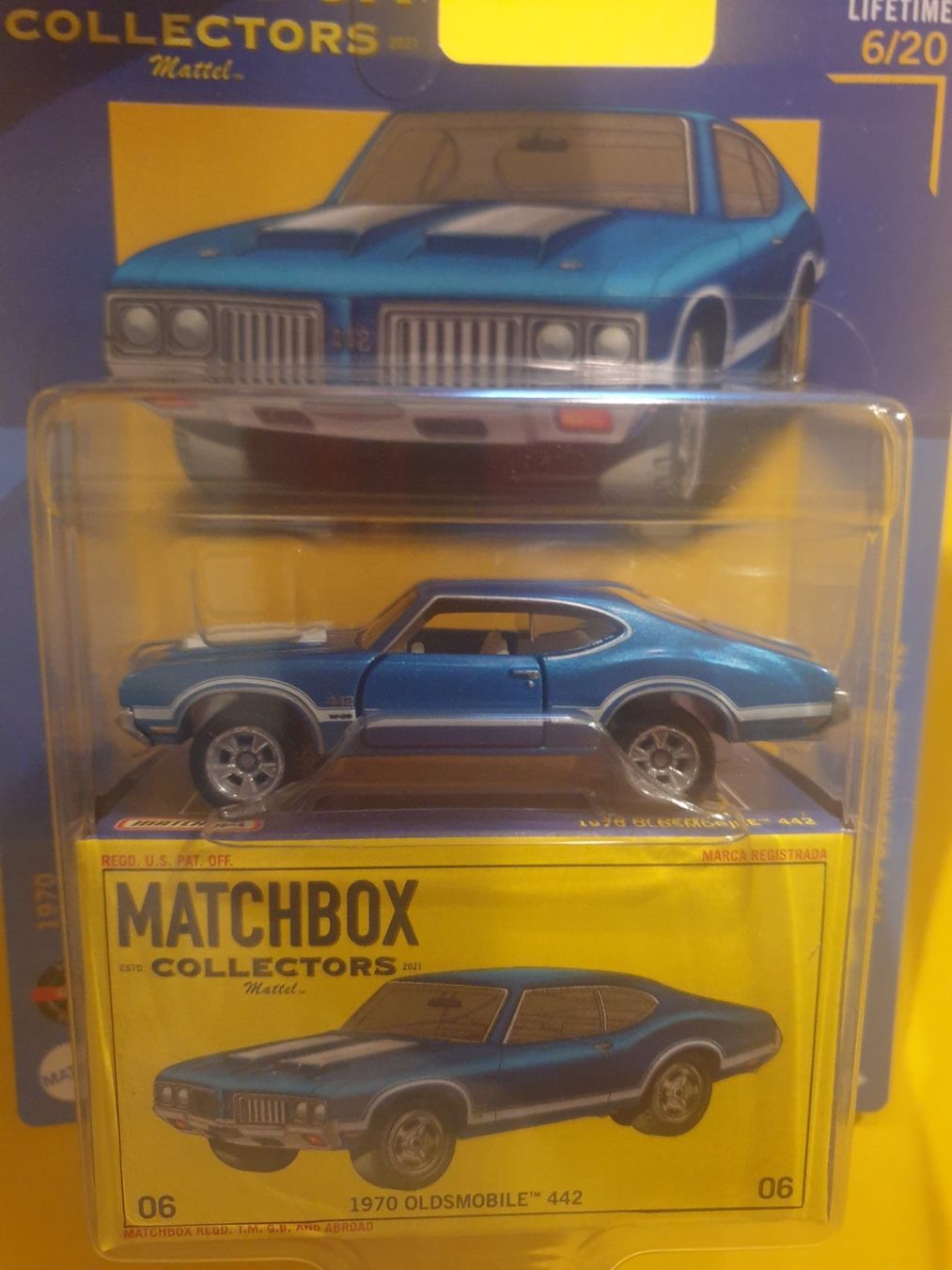 Matchbox Modellini d'auto: Matchbox 1970 OLDSMOBILE 442 – Nuovo e nell'imballaggio originale da Oftringen venduto da Rotor 2