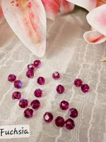 Swarovski Perlen 8 mm 20 Stück Fuchsia AB