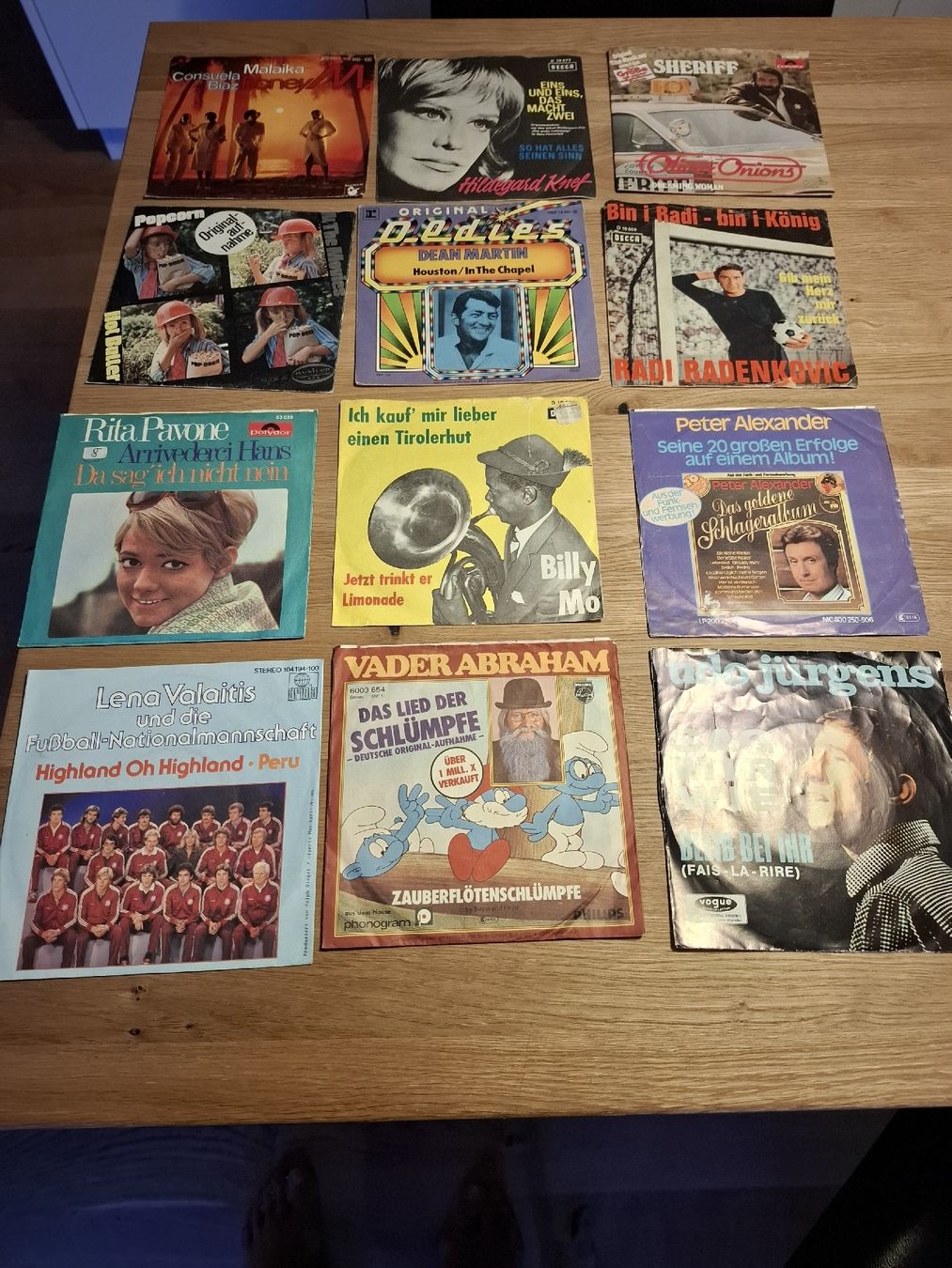 Schallplatten: 12 Singels siehe Bilder – Gebraucht aus St. Gallen von Leika2000