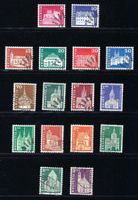1964/68 kompl.Satz Baudenkmäler III ZNr.412-427 gest.ʘ KP 13