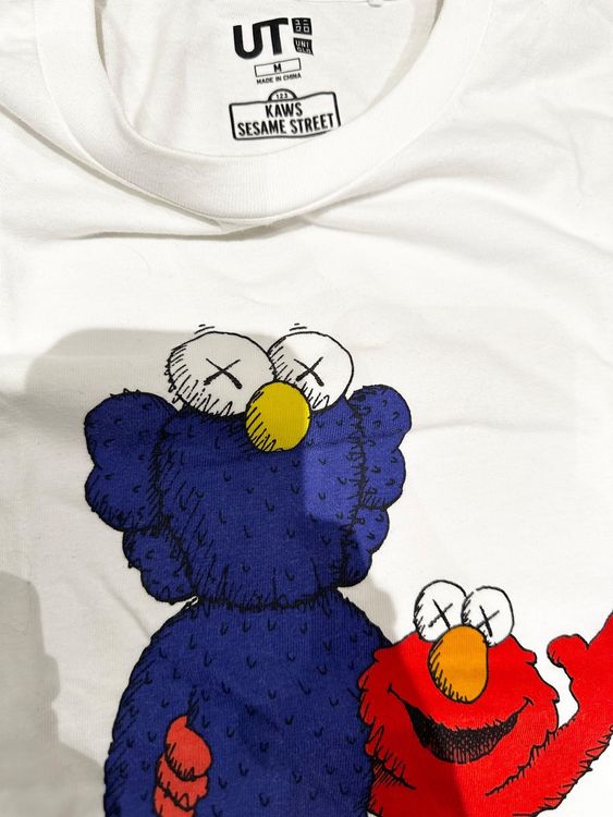 T-shirt Enfant Uniqlo X KAWS X Sesame Street - Taille 7-8 Ans - Rouge - Coton 100%