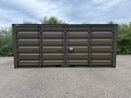 20 Fuss Lagercontainer in grün, Open Side
