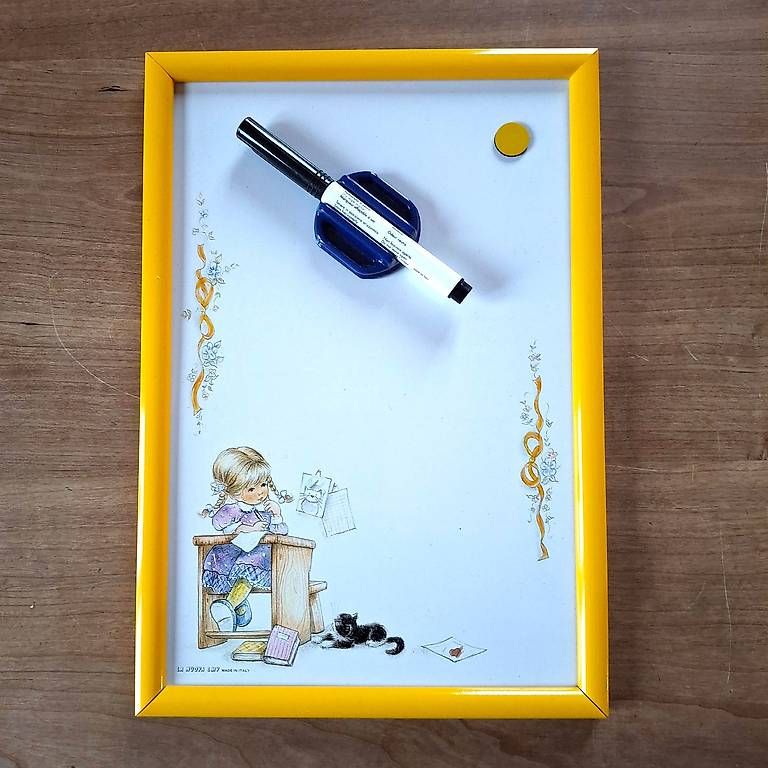 Dipinti: Petit tableau blanc à bords jaunes – Usato da St-Sulpice VD venduto da vid_wz89