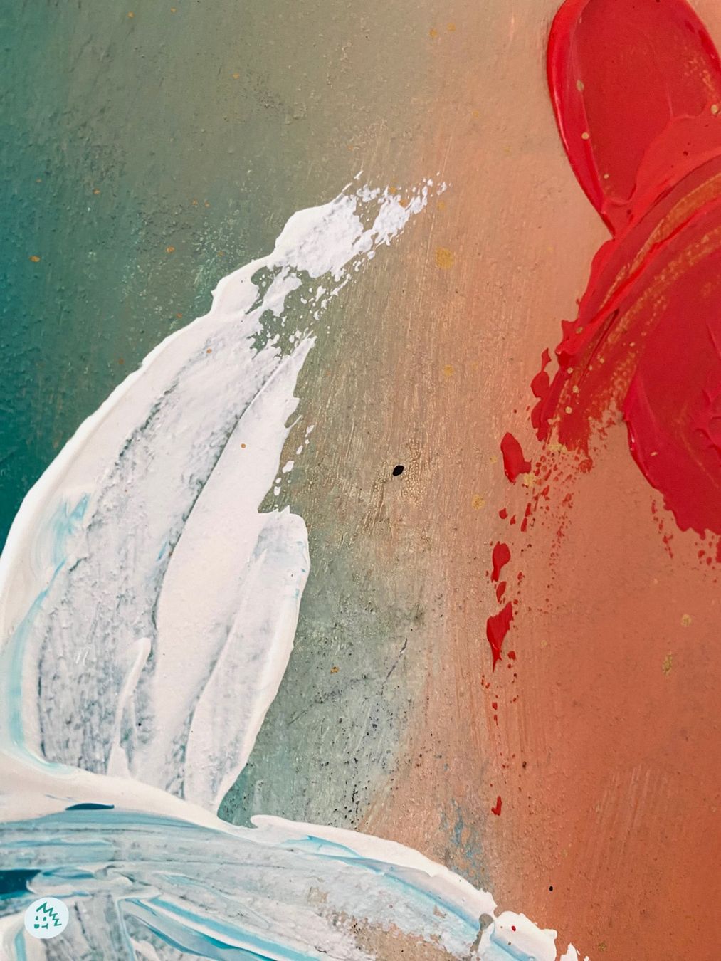 Dipinti: Abstraktes Gemälde, Acryl, Bild, abstrakte Kunst, Deko – Nuovo e nell'imballaggio originale da Fanas venduto da Omibia 3