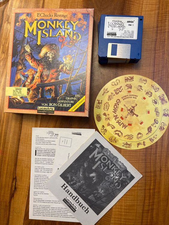 Porte-clés Le Secret De Monkey Island – Commodore Amiga, Neuf