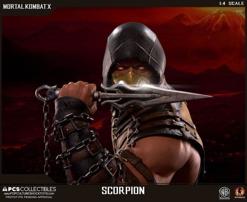 Sculture & Statue: Mortal Kombat Scorpion 1/4 Scale Regular Statue – Usato da Au SG venduto da Neltras 3