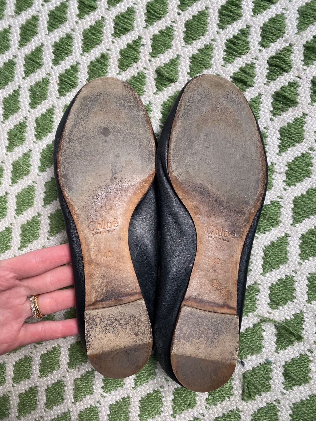 Chloé Damenschuhe: Ballerines Chloe cuir noir taille 40 – Gebraucht aus Genève von lejardindesvetements 1