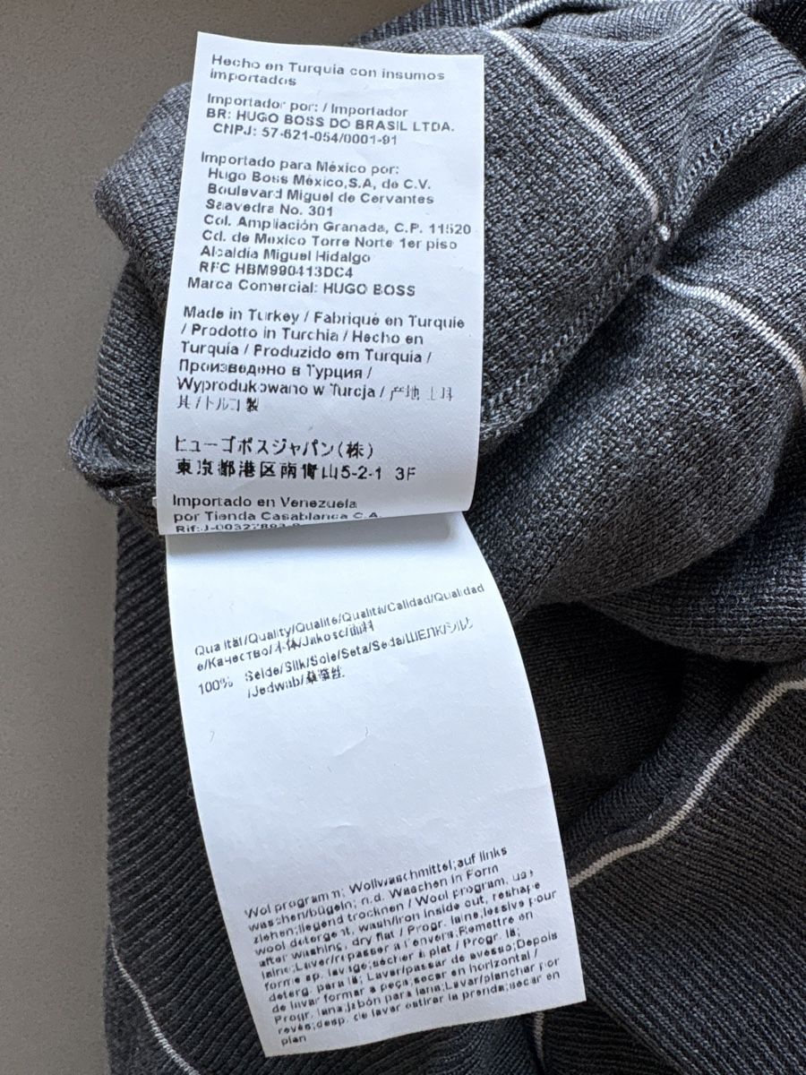 Hugo Boss Maglioni & Felpe: 100% Silk Pullover Boss Tailored grau Grösse S – Usato da Adliswil venduto da GermanK 5