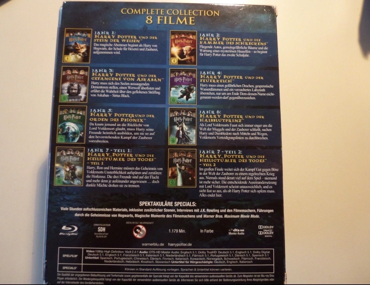 Tutti i DVDs: Harry Potter komplett 8 Filme – Usato da Basel venduto da Frenchie-Bulldog 1