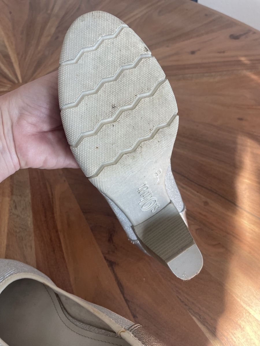 S.Oliver Scarpe da donna: Escarpin S. Oliver argenté – Usato da Biel/Bienne venduto da Muriel0604 4