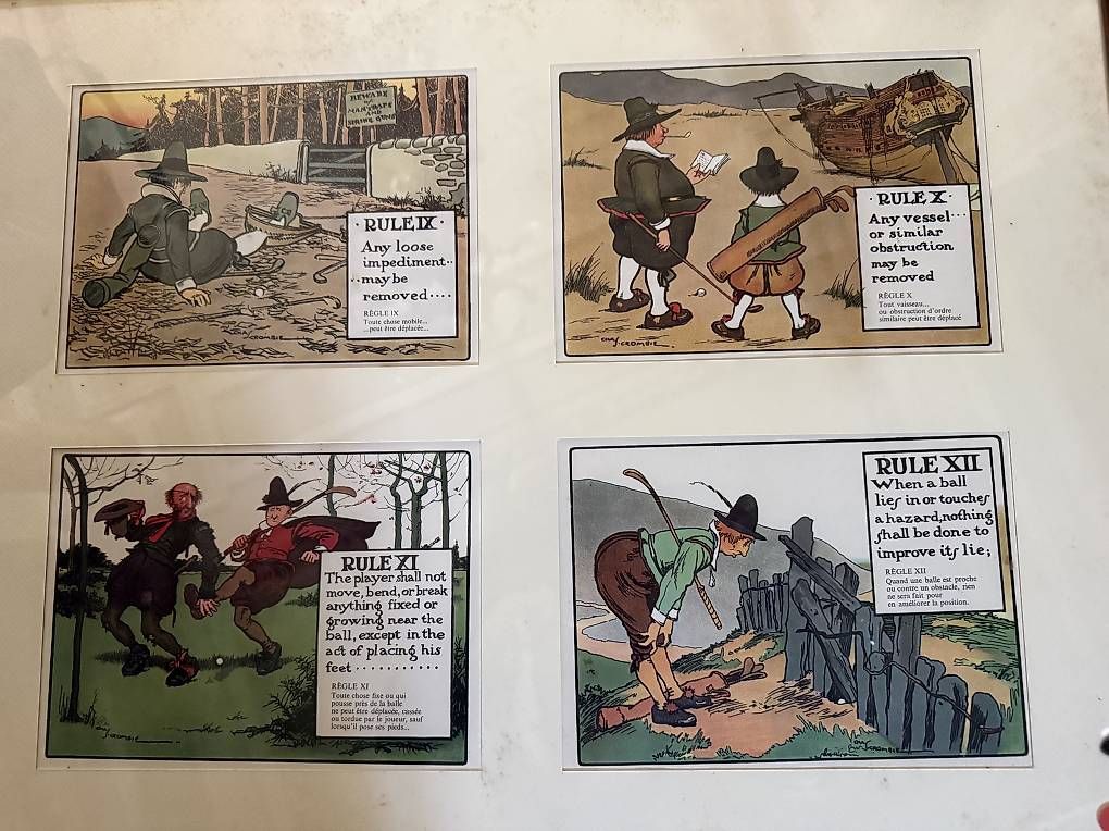 Tableaux: 6 quadri "Regole del golf" – D'occasion à Aurigeno par nkj_6kgj 1