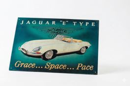 Blechschild Jaguar "E" Type