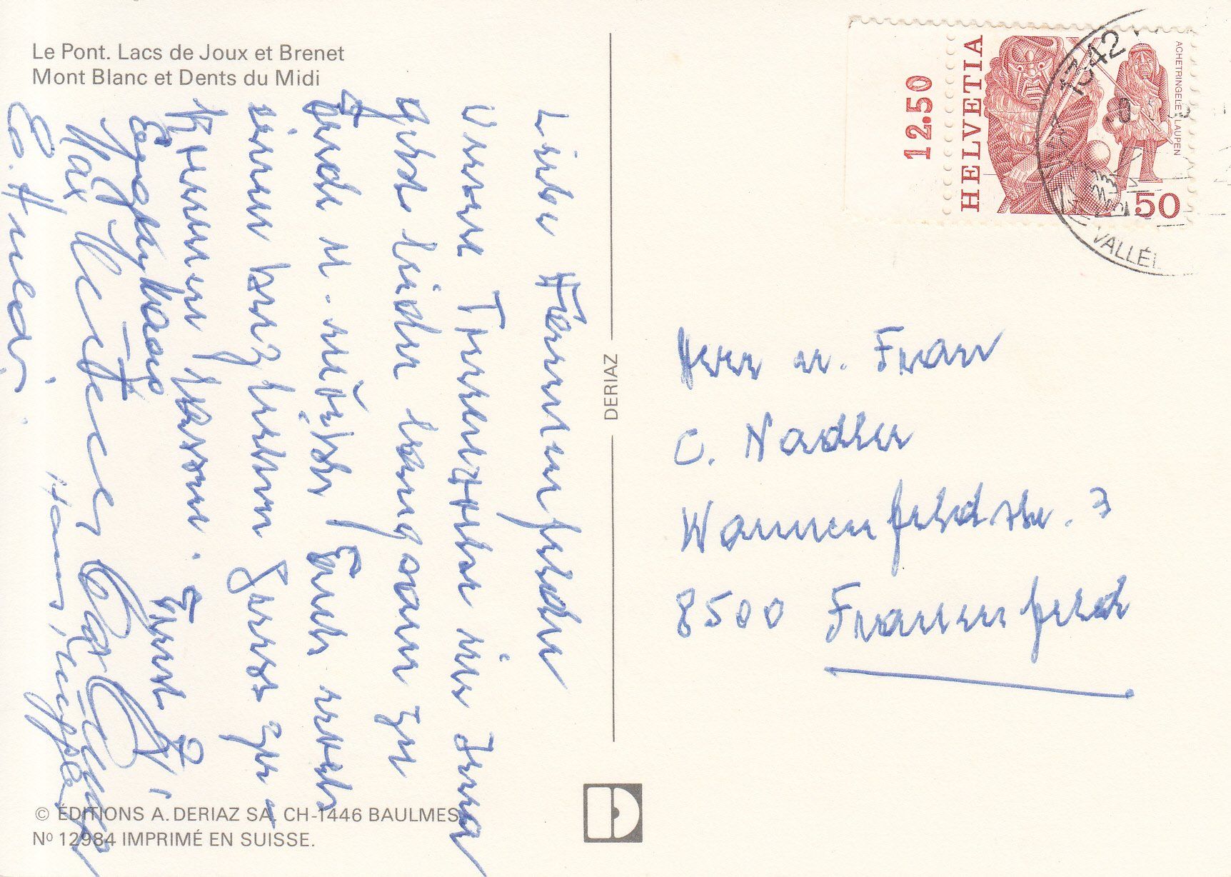 Cartoline postali: Le Pont ca. 1980 – Usato da Bürglen TG venduto da StampGraf 1