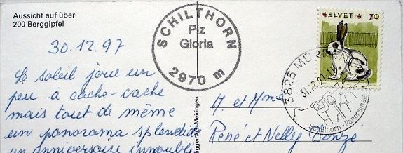 Ansichtskarten: MÜRREN Schilthorn – Gebraucht aus Jona von philajona 1