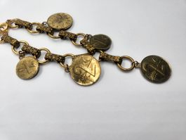 Antikes oder Vintage Armband mit Schweizer Münzen, Rarität