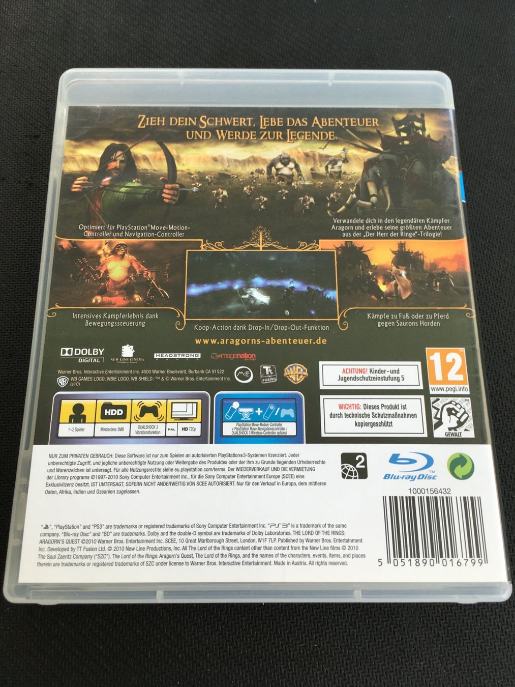 Sony Giochi: Die Abenteuer von Aragorn - Playstation 3 / PS3 – Usato da St.Gallen venduto da Punktchen01 1