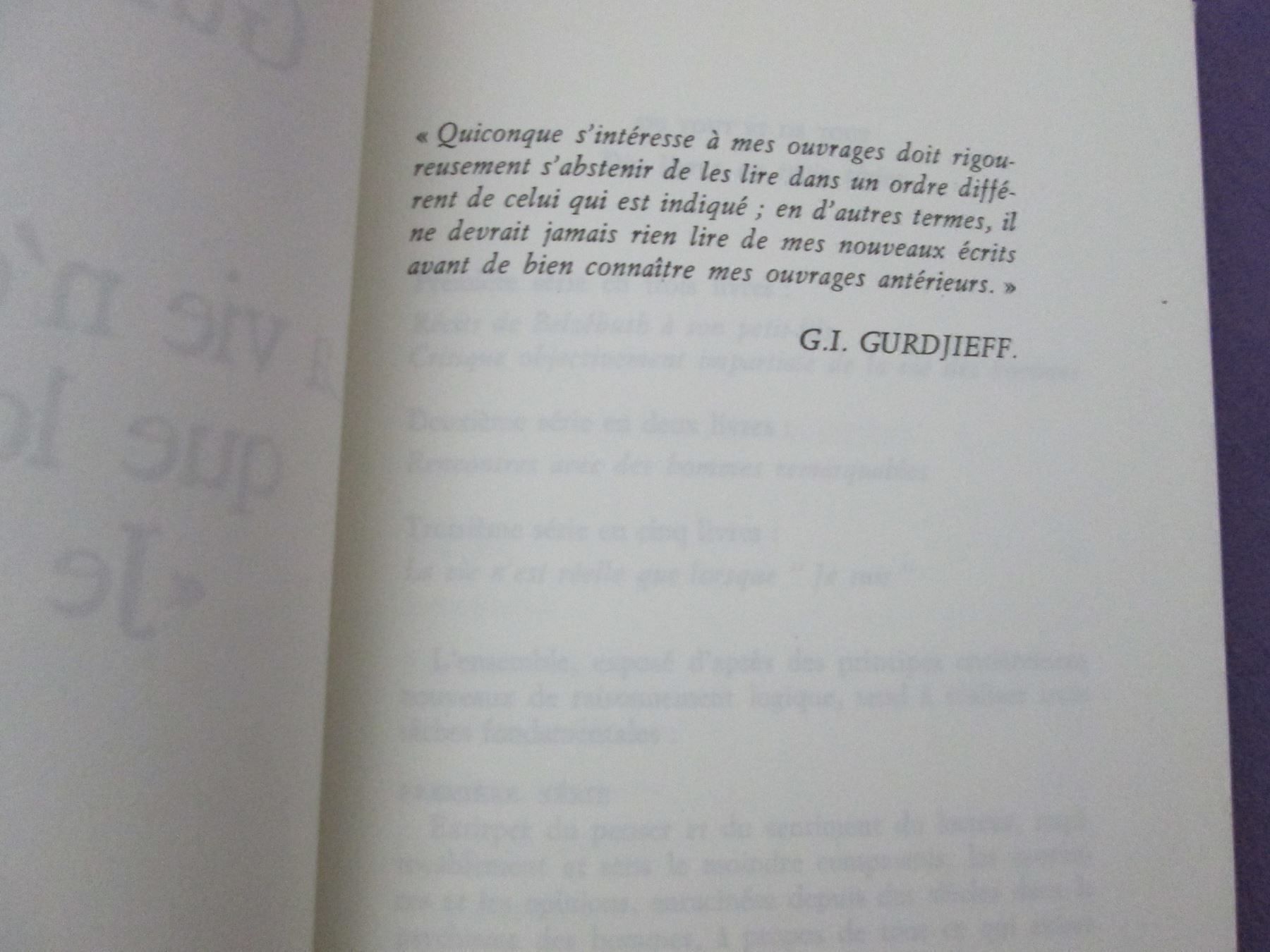 Libri: Georges-Ivanovitch Gurdjieff – Usato da Neuchâtel venduto da Dualseele 2
