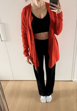 Street One Cardigan Weste Jacke rot jäckli Gr 44