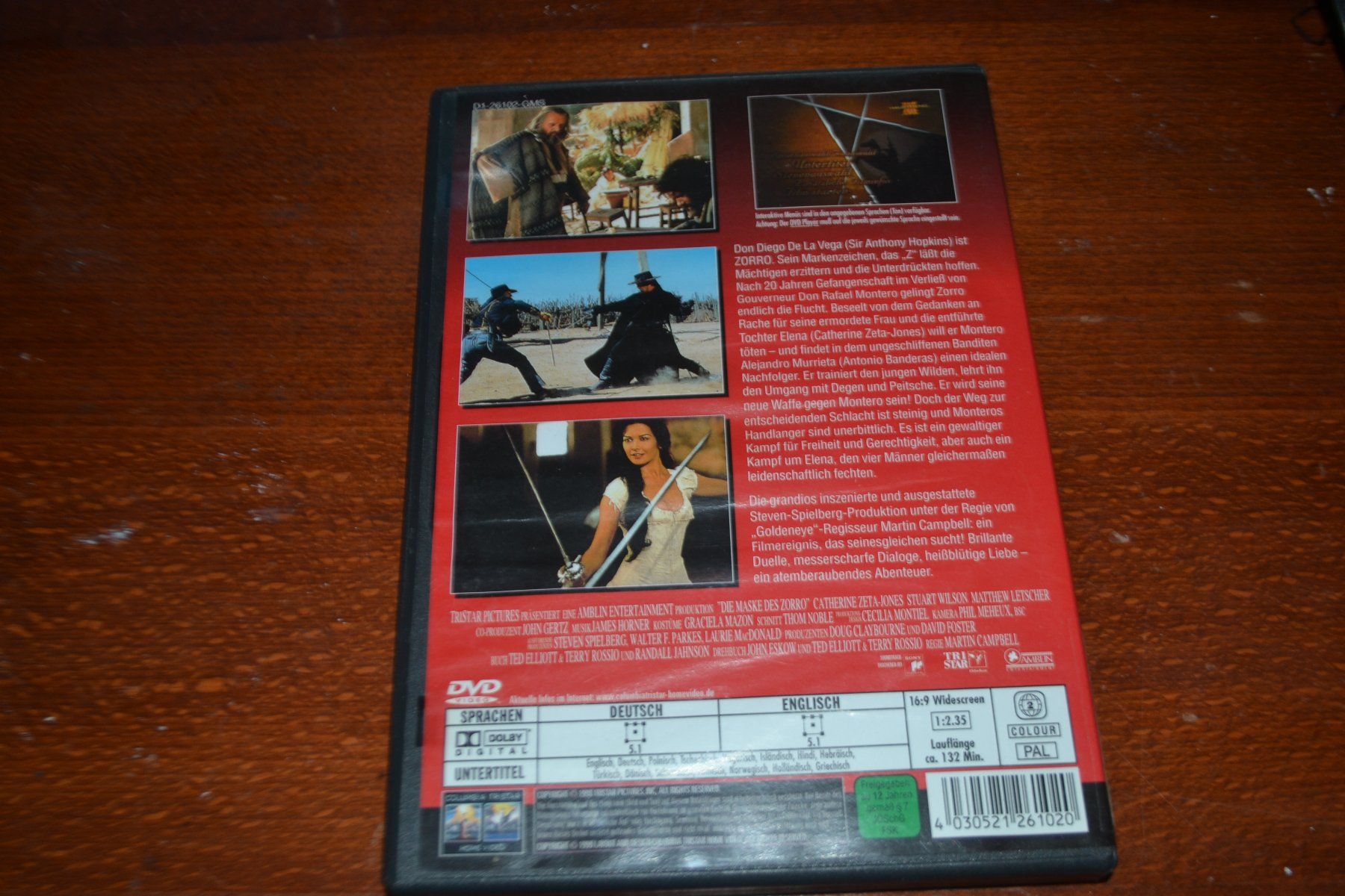Tutti i DVDs: Die Maske des Zorro (DVD) – Usato da Laupen ZH venduto da chefdom 1