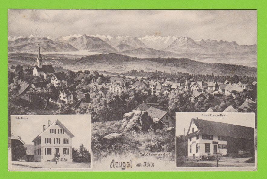 Cartes postales: Aegust am Albis  -  alte Ansichtskarte um 1914 – D'occasion à Vitznau par Ropaku