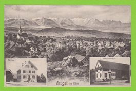Aegust am Albis  -  alte Ansichtskarte um 1914