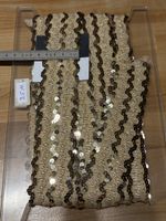 Textilband Bordüre mit Pailletten