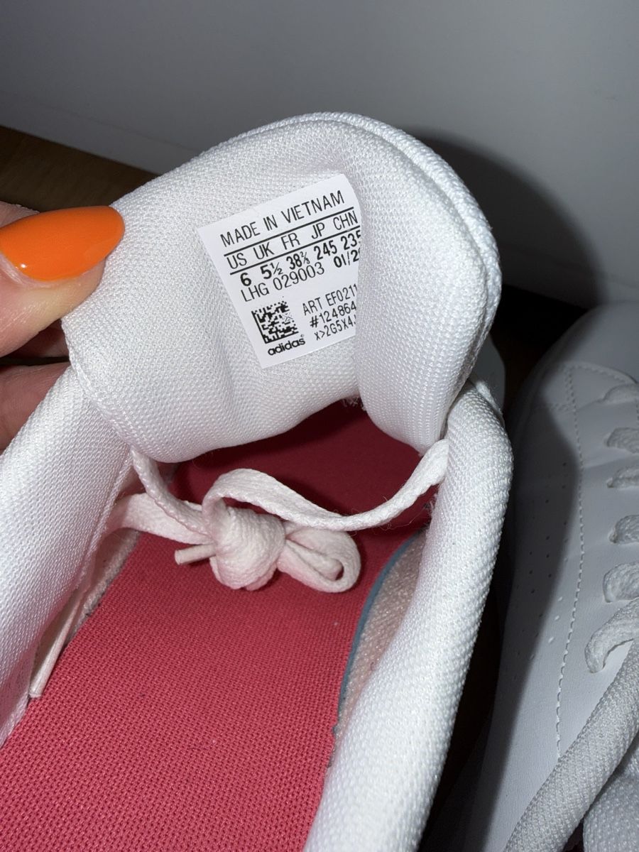 Adidas Damenschuhe: Adidas Advantage Sneaker Weiss/Pink, Grösse 38 2/3 – Neu (gemäss Beschreibung) aus arbon von auri4 4