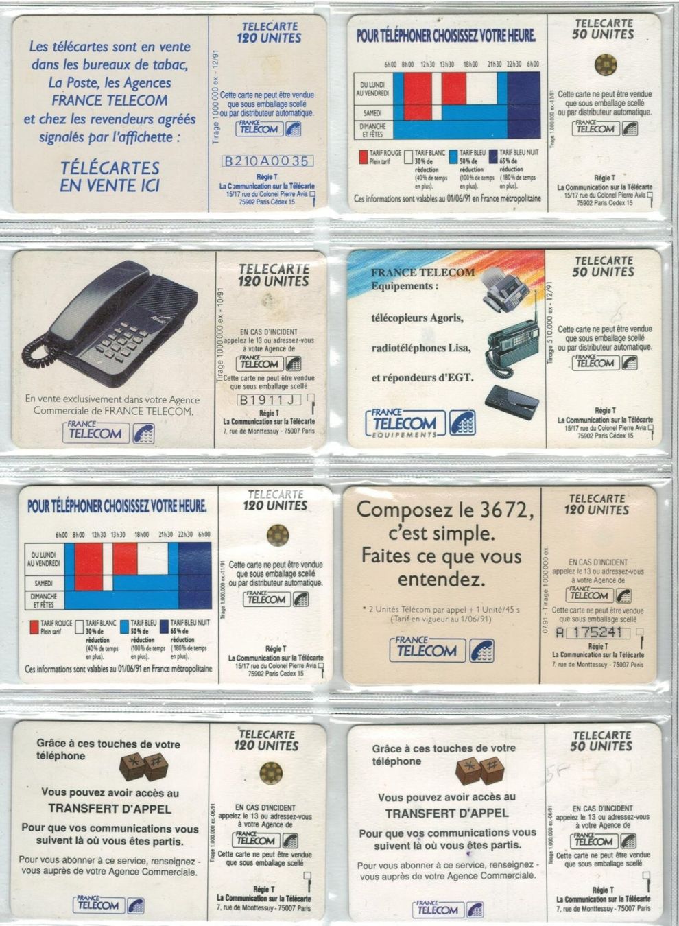 Telefon- & Taxkarten: 8 Telefonkarten Frankreich – Gebraucht aus Zürich von Tolima194 1