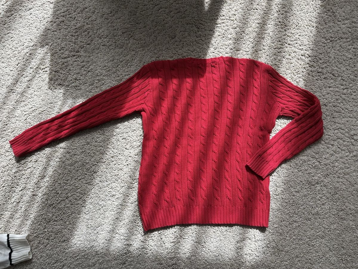 Ralph Lauren Pullover & Sweatshirts: Polo Golf Ralph Lauren Strickpullover Zopf rot – Gebraucht aus Basel von Oloir 3