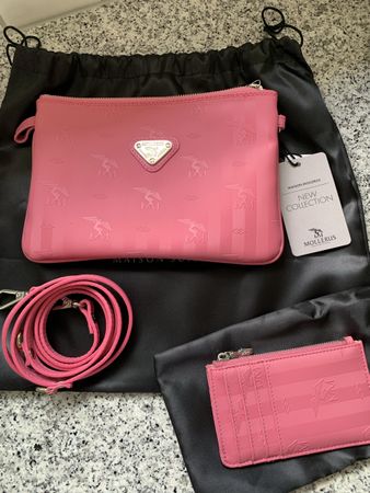 MAISON MOLLERUS Umhängetasche "Tamins" pink mit Portemonnaie
