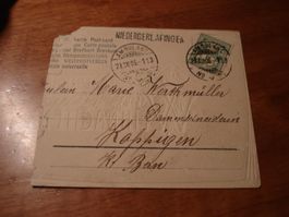 Kartenteil 1905, Stabstempel Niedergerlafingen